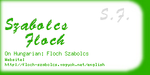 szabolcs floch business card